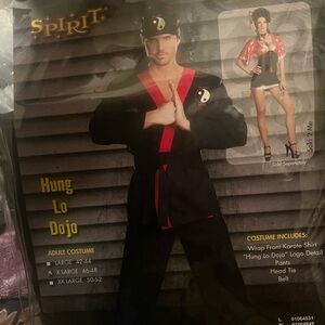 Spirit Black and Red Martial Arts Costume